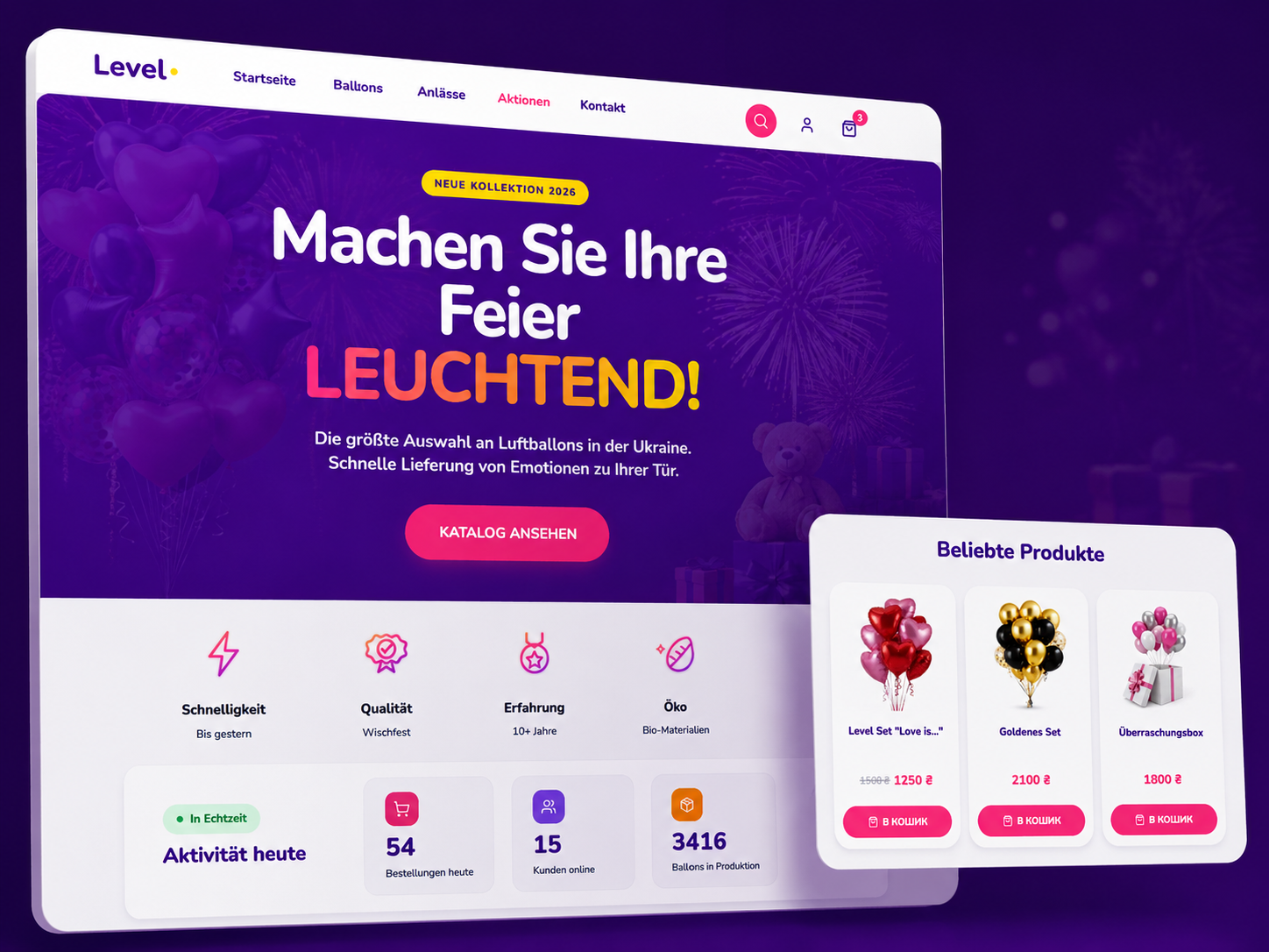 Lvl.ua - e-commerce platform